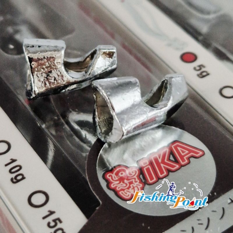 ตะกั่วถ่วงโย / ตะกั่วถ่วงหัวโยกุ้งตกหมึก ika ขนาด 5 กรัม/10 กรัม/ 15 กรัม ( 2หัว/กล่อง)