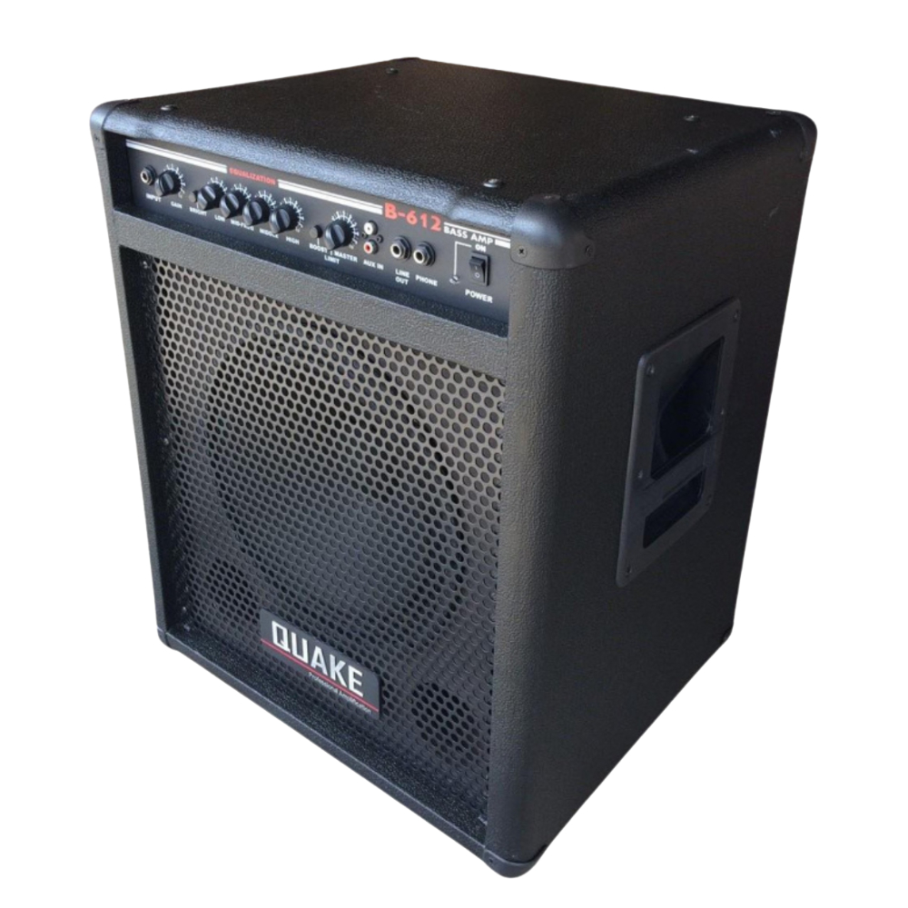 [ประกันศูนย์🎯] แอมป์เบส Quake รุ่น B-612 ขนาด 60 วัตต์ EQ 4 ย่าน ดอกลำโพง 12 นิ้ว แอมป์เบสไฟฟ้า พร้อ