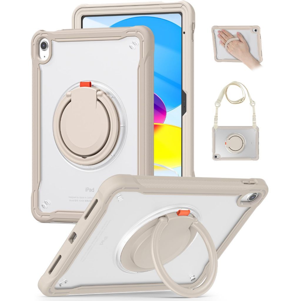 เคส iPad กันกระแทกพร้อมสายสะพายและขาตั้ง 360°