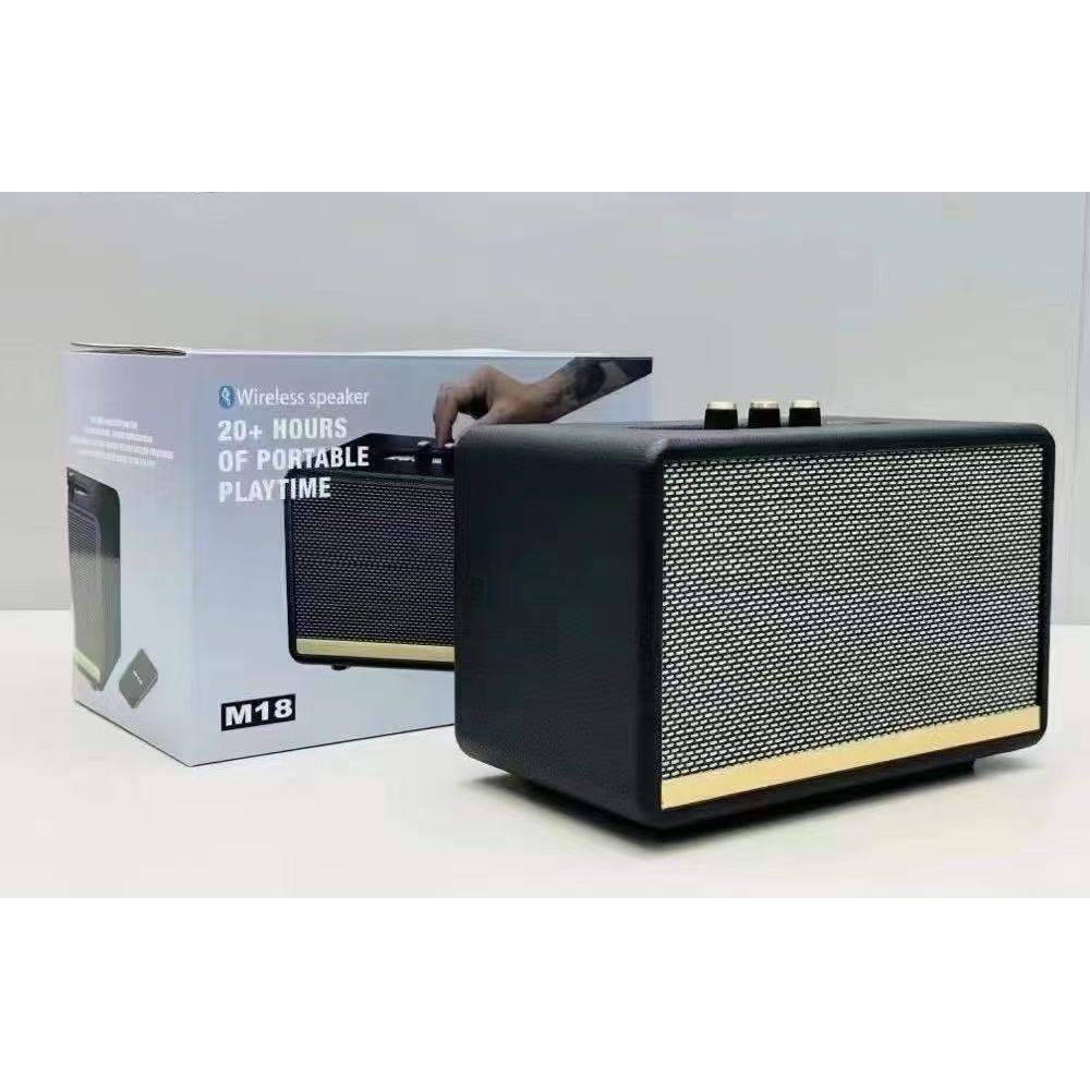ลำโพงM18 ลำโพงบลูทูธ เชื่อมต่อ2ตัวได้ ลำโพงไร้สาย 20W ของแท้ 100%