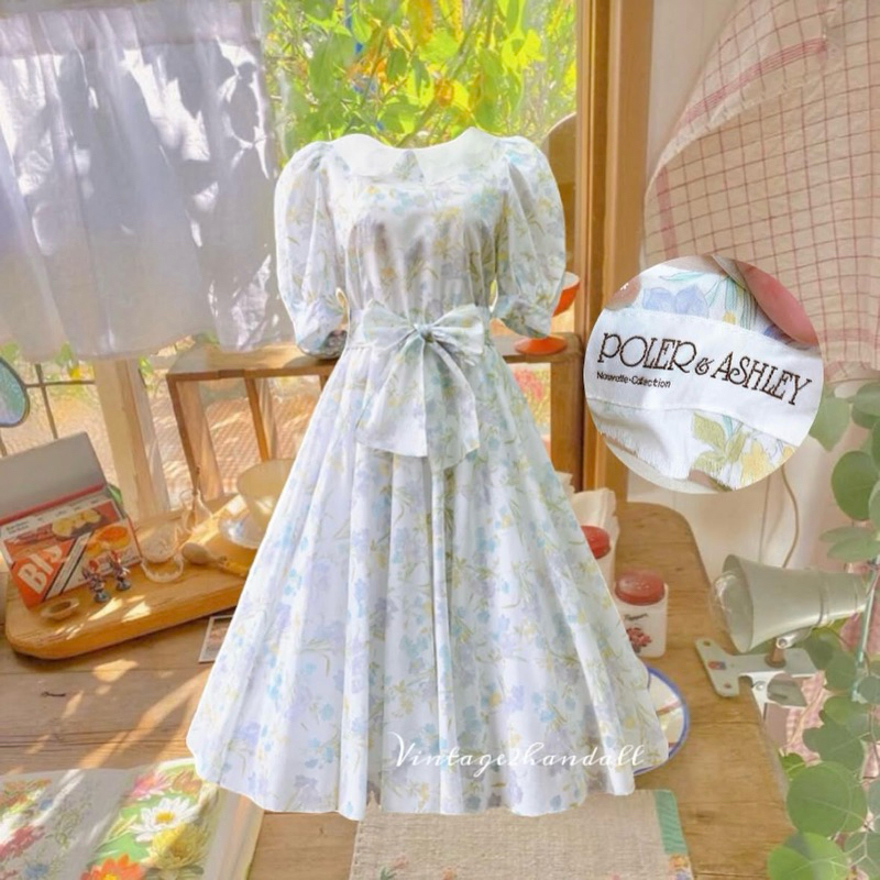 [ชุดมือสอง] Original vintage dress ป้ายแบรนด์ Poler & Ashley
