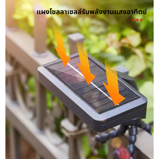 Solar Light Octopus Stand ไฟโซลาเซลล์ขาตั้งปลาหมึก แสงไฟสีขาว แสงไฟสีเหลือง ไฟพลังงานแสงอาทิตย์ LED 92 ดวง พร้อมส่ง