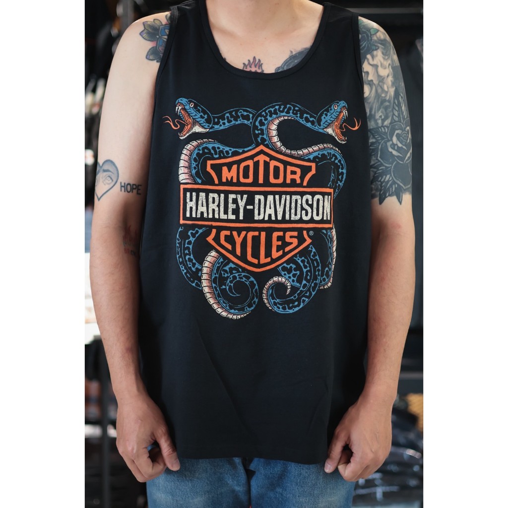 เสื้อกล้ามลิขสิทธิ์แท้ HARLEY-DAVIDSON OF UBON RATCHATHANI - COILED