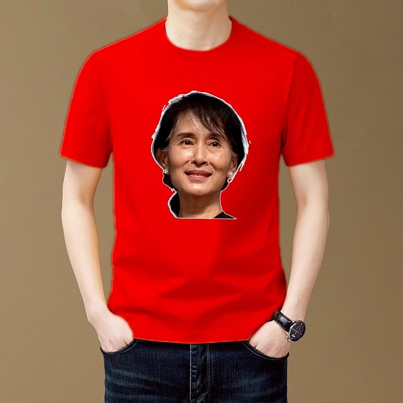 เสื้อยืด คอกลม แขนสั้น M-3XL สกรีนลาย NLD ASUG  ผ้าคอตตอนผสม ใส่ได้ทั้งชายและหญิง 038-tt-170#