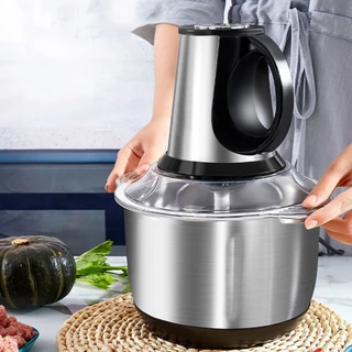 เครื่องบดหมู ปั่นพริก บดสับเนื้อ เครื่องปั่นอาหารเตรียมอาหาร Electric Chopper