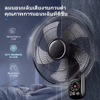 พัดลมติดฝาผนัง 16นิ้ว Wall Fan ส่ายหัวได้ ลมแรง พัดลมไฟฟ้า พัดลมผนัง พัดลมครัวเรือน