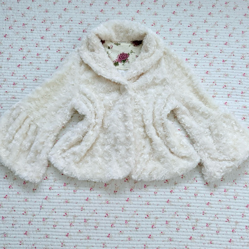 petite flute เสื้อขนปุย นุ่มนิ่มมากแบรนด์ญี่ปุ่นมือสอง