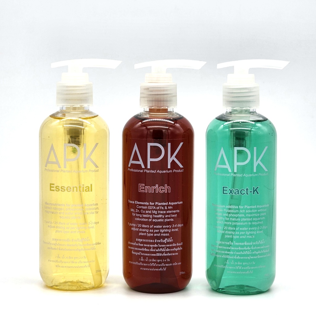 APK ปุ๋ยสำหรับไม้น้ำ แร่ธาตุครบถ้วน สีสันสวยงาม