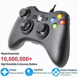 จอยxbox360 / จอยเกม xbox360มีสาย, ต่อxbox360เเละคอมได้,