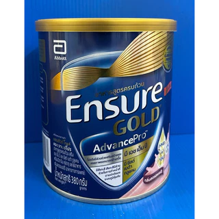 Ensure gold HMB เอ็นชัวร์แอดวานซ์โกลดิ์ กลิ่นสตรอเบอร์รี่ 380 กรัม หมดอายุ 22/11/2027