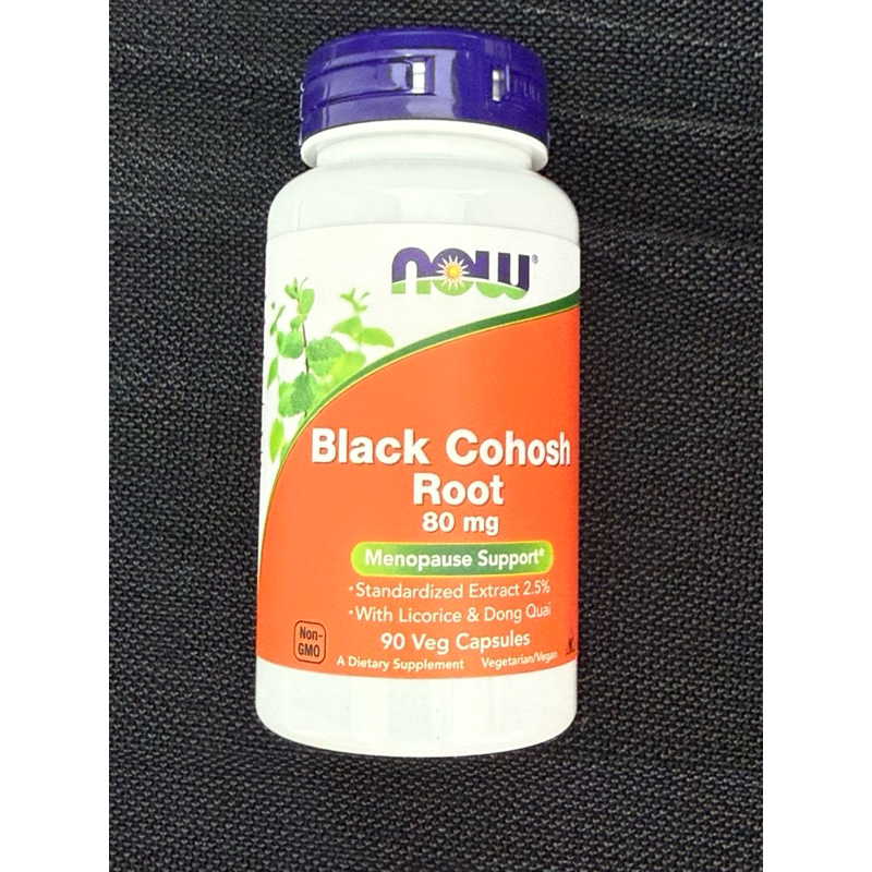 NOW Foods Black Cohosh Root, 80mg, 90 capsules