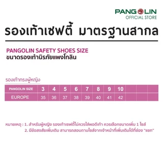 PANGOLIN (แพงโกลิน) รองเท้าเซฟตี้ รองเท้านิรภัย หุ้มส้น รุ่น PG-VICTOR พื้น PU