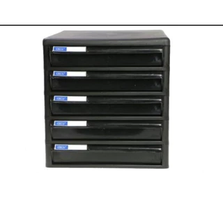 Orca ตู้เอกสาร CBN-5 โครงดำทึบ ลิ้นชักดำทึบ 5 ชั้น ใส่กระดาษ A4 ได้ ตู้เอกสารสำนักงาน ตู้ใส่เอกสาร ตู้ใส่A4 ตู้ลิ้นชัก