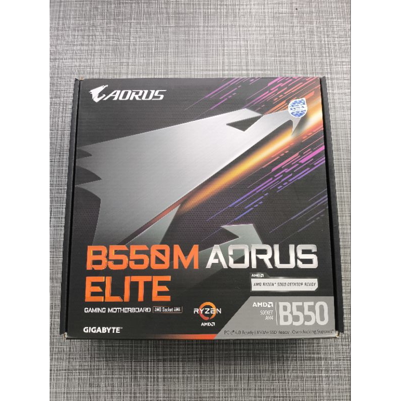 MAINBOARD (เมนบอร์ด) AM4 B550M AORUS ELITE มือสอง