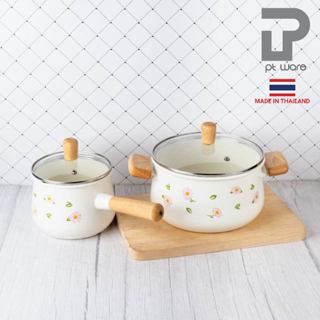 หม้อ หม้อเคลือบ หม้อสองหู หม้อด้าม หม้อต้ม **สามารถใช้กับเตา…