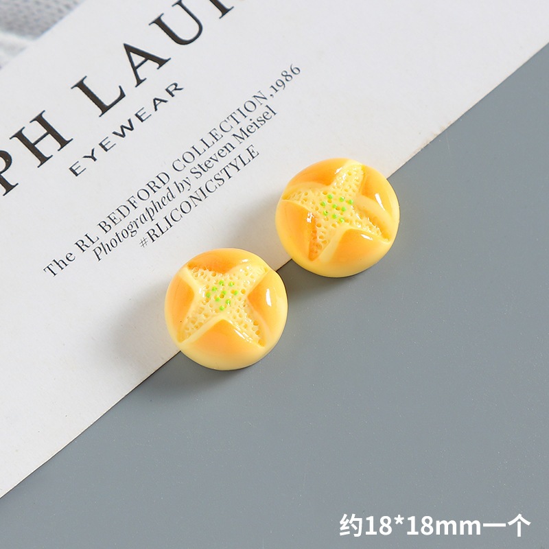 j294 ขนมหน้าแตกสี่่แฉกของจิ๋วจำลองแพ็คละ10 ชิ้น
