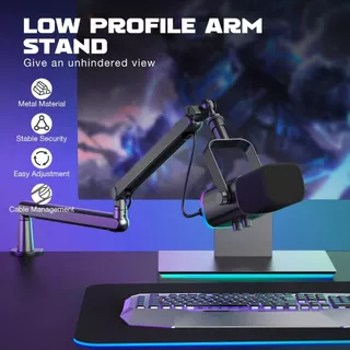 FIFINE BM88 ขาตั้งไมค์ Low-Profile Microphone Arm Stand แข็งแรง ปรับมุมอิสระ ประกันศูนย์ไทย
