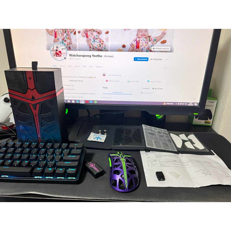 WLmouse Sword X Megnesium Purple มือ2 สภาพนางฟ้า