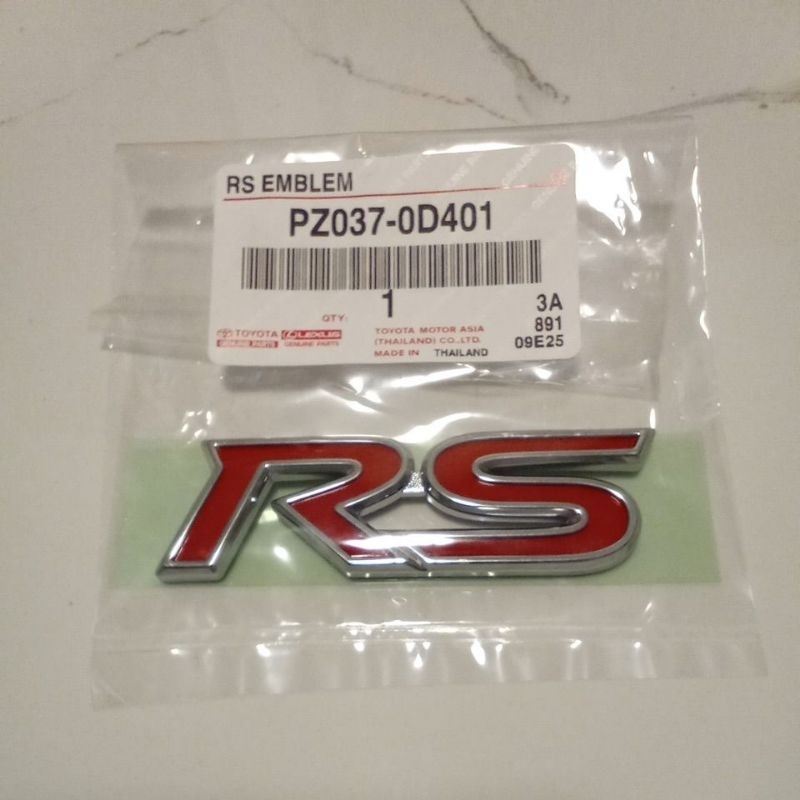 โลโก้ RS เเท้ TOYOTA