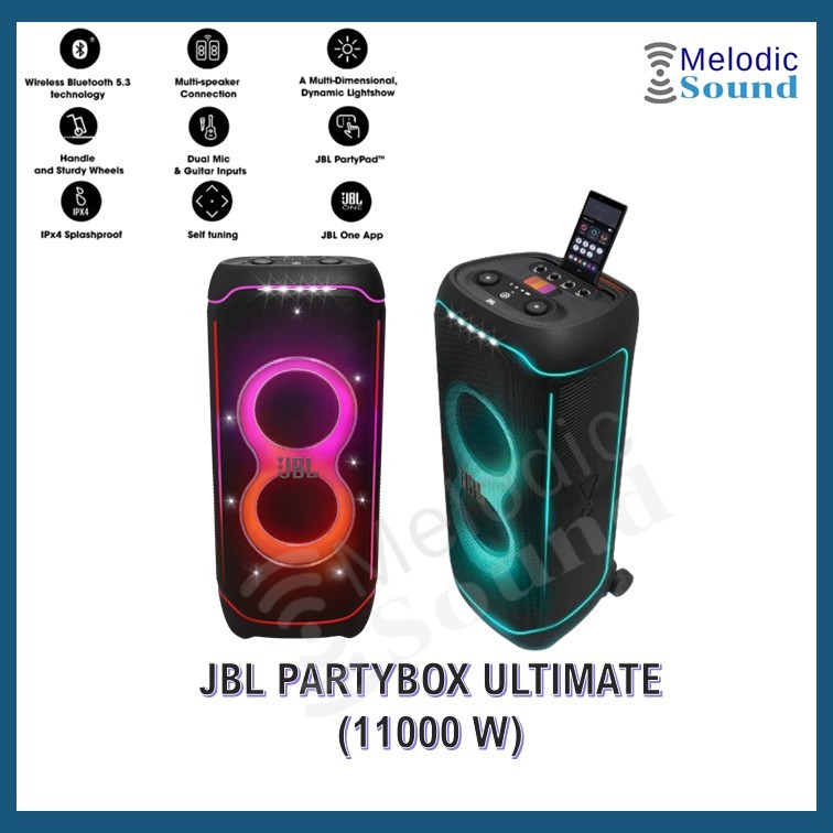 ลำโพงบลูทูธ JBL Partybox Ultimate Bluetooth  WiFi Speaker ของแท้ 100%