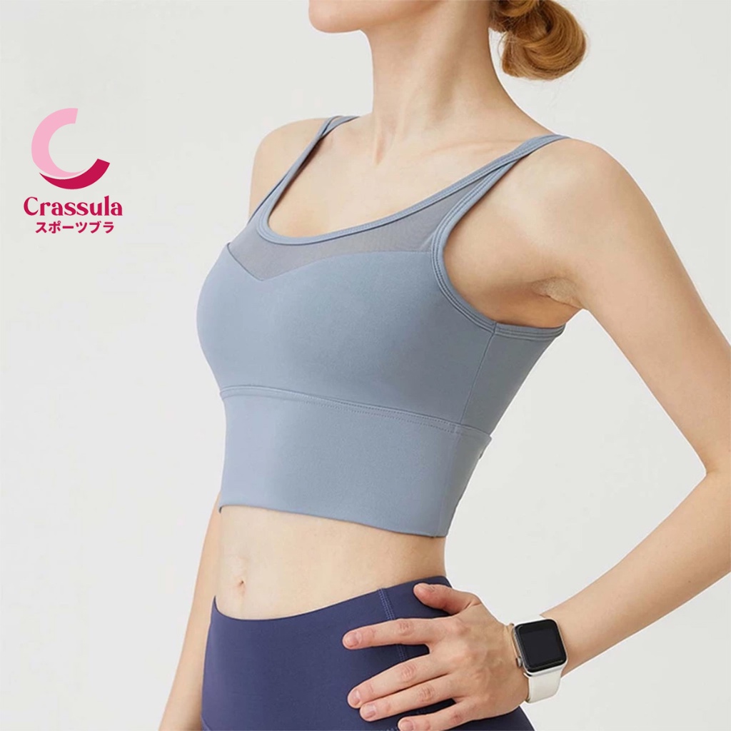 [Crassula] แท้ สปอร์ตบรา เสื้อกล้ามออกกำลังกาย Sport Bra ดีไซน์สายคู่ สวมใส่สบาย ระบายอากาศได้ดี