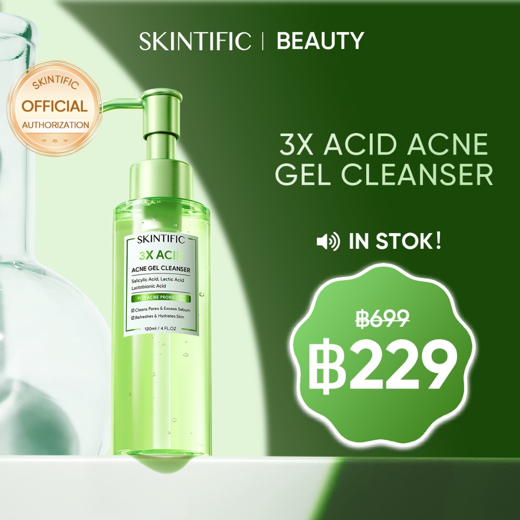 SKINTIFIC-3X Acid Acne Gel Cleanse