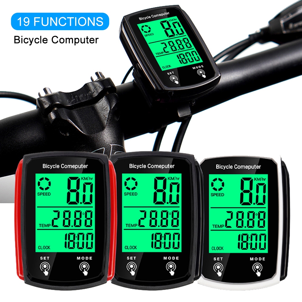 LED Bicycle Combean Bike Speedometer LED หน้าจอสัมผัสหน้าจอจักรยาน Odometer กันน้ำจักรยานกันน้ำ