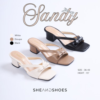🚗 ส่งด่วน กทม - Sandy รองเท้าส้นสูง 1.5 นิ้ว [ Sz.36 - 43 ] …