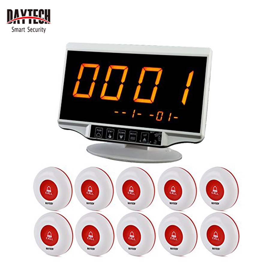 🚚จัดส่ง1-2วัน🚚Daytech กริ่งเรียกพนักงาน ที่เรียกคิว ตัวเรียกคิว กริ่ง ไร้สาย เครื่องเรียกพนักงาน สำหรับ คาเฟ่/ร้านอาหาร