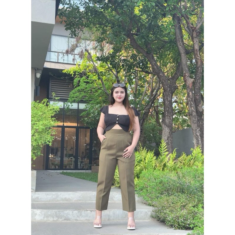 กางเกงทรงบอยซิปข้างรุ่นN