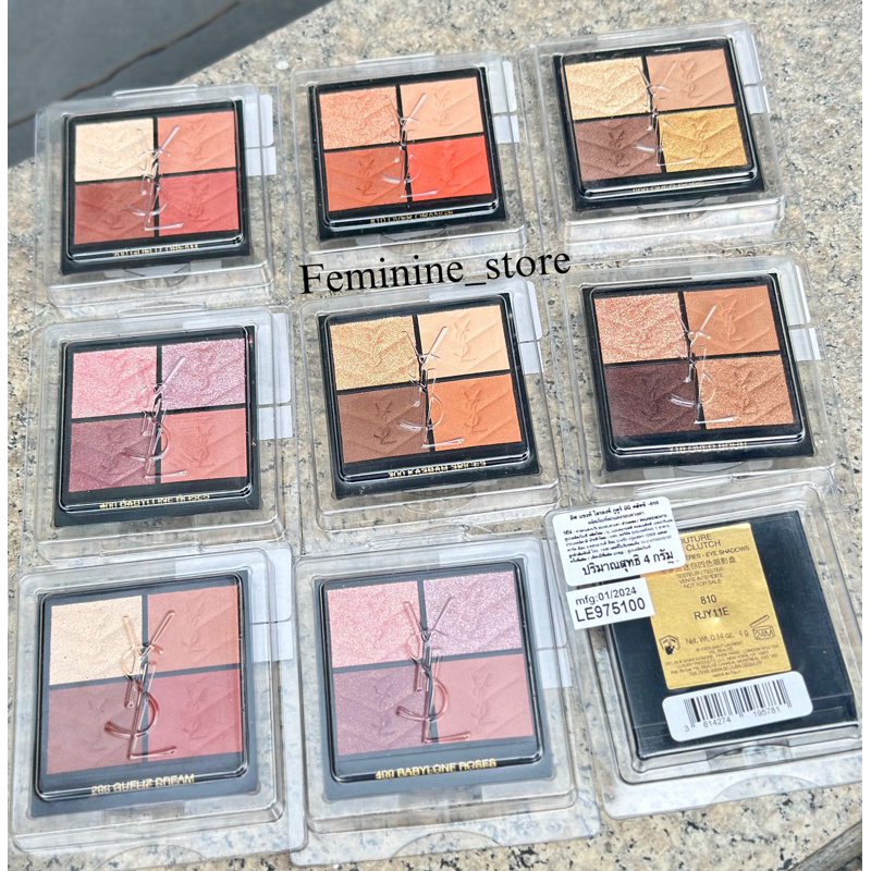 ✨ป้ายไทย✨ตลับtesterของใหม่_Ysl couture mini clutch eyeshadow/bold blush