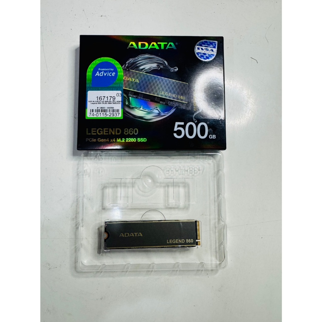 ขายM.2มือสอง ADATA legend 860 500GB GEN4