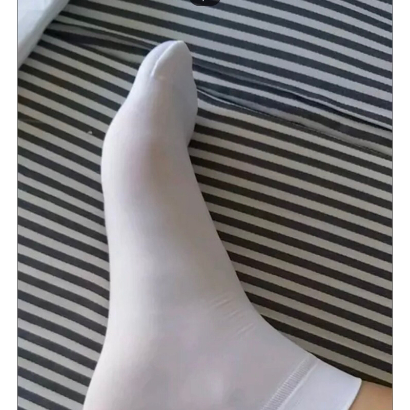 ถุงเท้าขาวพยาบาล ข้อสั้นสะดวกสบายผ้ายืดคุณภาพ