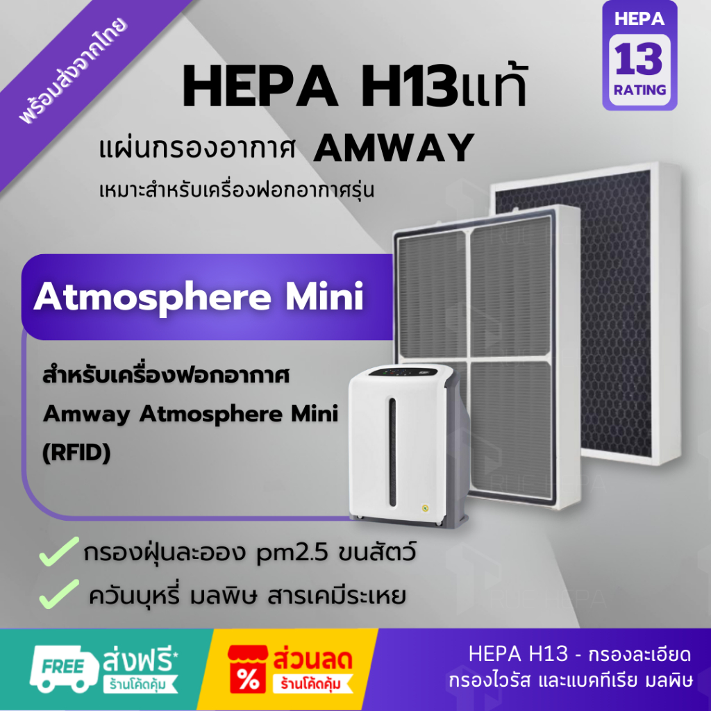 🚀พร้อมส่ง✅ แผ่นกรองอากาศ Amway Sky Atmosphere Mini Filter เครื่องฟอกอากาศ แอมเวย์ แอทโมสเฟียร์ มินิ 123322Z 124746TH