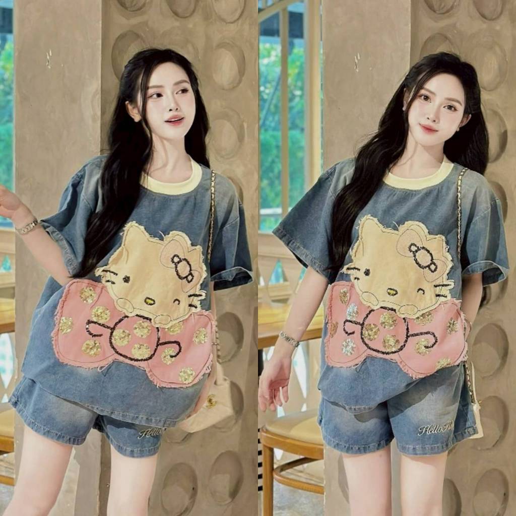 งานใหม่ล่าสุดที่เป็​นกระแสและงานตามหาของตอนนี้ งานดัง.. ใน TikTok​ ชุดเซ็ท​เชิ้ต​ยีนส์แท้..100%ปักลายทั้งตัว