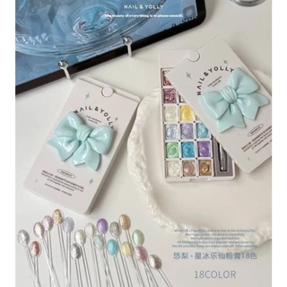 รวม6ตัวเลือก เซตสีเล็บเจลจีน🇨🇳 NAIL&YOLLY แบบตลับ ดอกไม้●กระต่าย●เป็ด●ลูกแพร์●โบว์●ดาว&เชอรี่