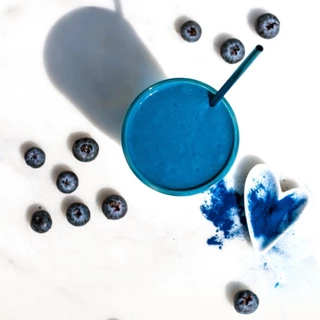 ผงสาหร่ายสไปรูลิน่าสีฟ้าแท้ มีอย. (Blue Spirulina Powder) บรรจุ 50 กรัม