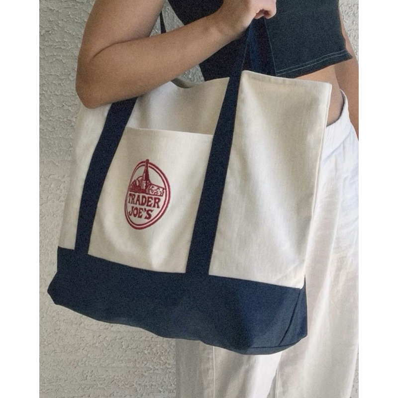 [พร้อมส่ง] trader’s joe tote bag