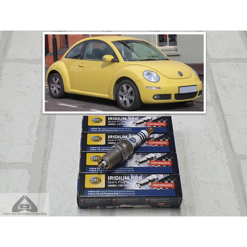 หัวเทียน อิริเดียม VW New Beetle ( 1998 - 2010 ) ชุด 4 หัว : Hella IM8RC-11P