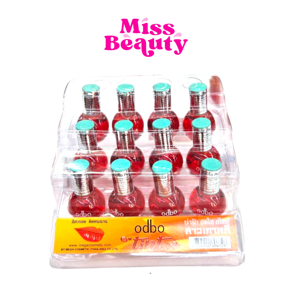 (แพ็คx12) OD518 odbo TINT โอดีบีโอ ทินท์ ลิปโอ่ง 5 กรัม