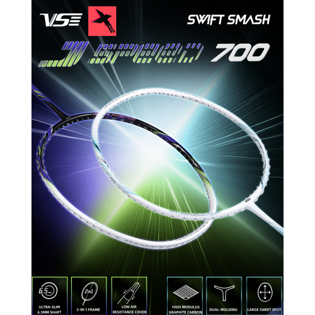 Venson VS ไม้แบดรุ่น JSpeed 700 🏸เร็ว แรง แม่น ลื่นทุกสวิง!  ฟรี! เอ็น กริป ซอง + ประกัน 6 เดือน 🎁🛡️