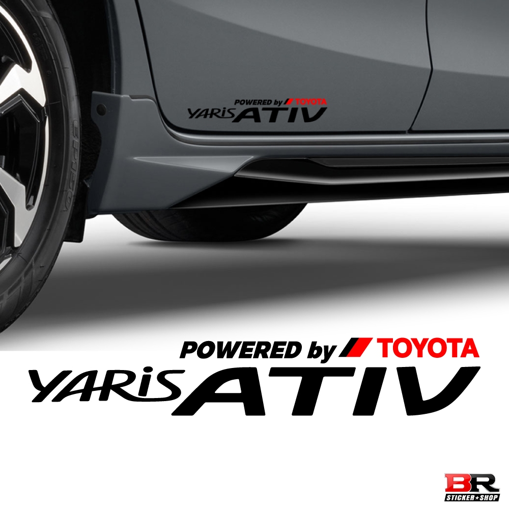 สติ๊กเกอร์ Yaris Ativ ตกแต่งรถยนต์โตโยต้า ยาริส เอทีฟ ราคาต่อ 1 แผ่น