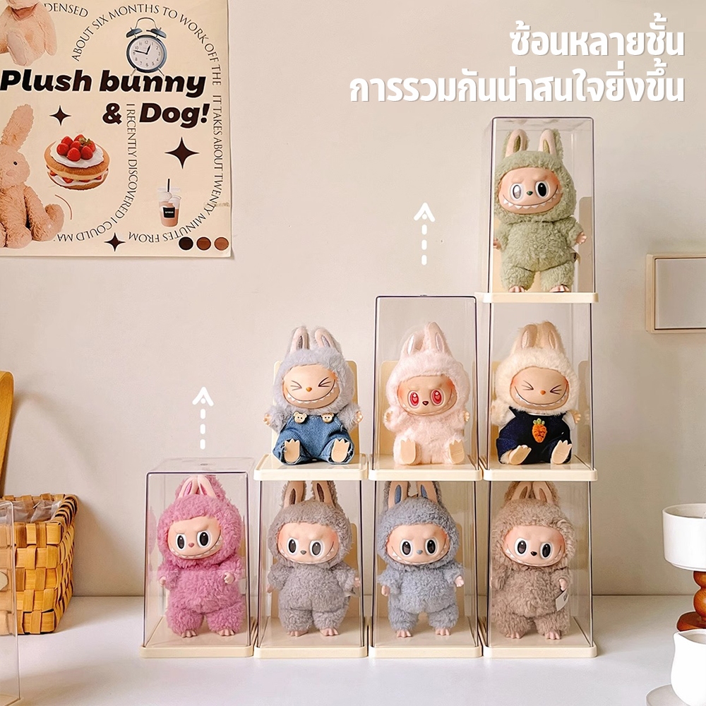 กล่องใส่โมเดล ตู้โชว์ตุ๊กตา กล่องใส่ art toy พลาสติกอย่างดี วัสดุอะคริลิก ตุ๊กตาของสะสม ความโปร่งใสสูง - รูปที่ 2