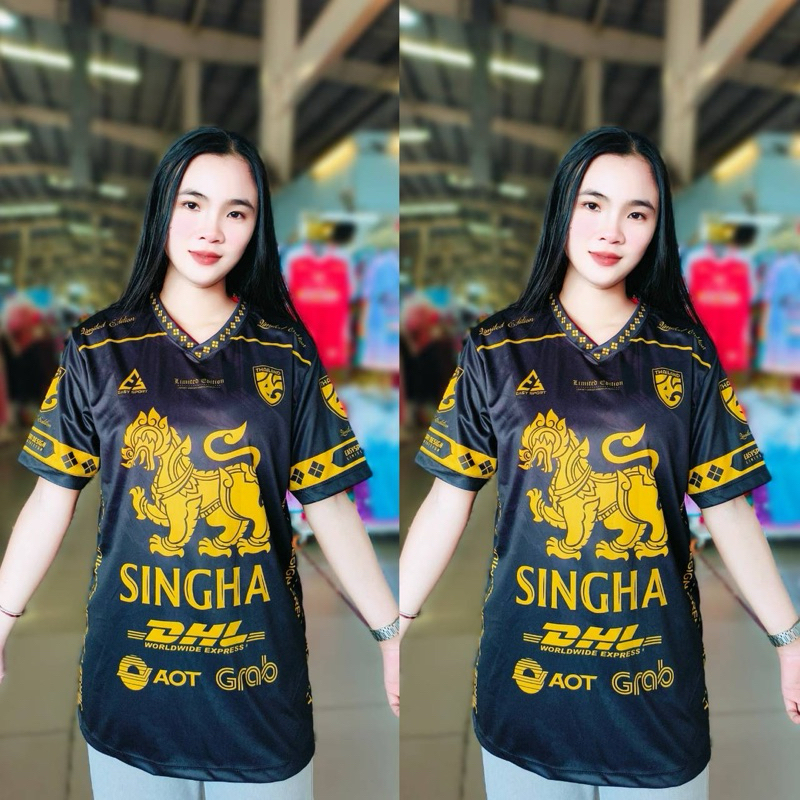 เสื้อกีฬา ลาย สิงห์   แขนสั้น คอกลม พิมพ์ลายทั้งตัว   ผลิตจากผ้าไมโครสปอร์ต ชนิดพิเศษ ใส่ได้ทั้งชายและหญิง ขายดี