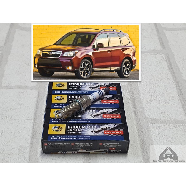 หัวเทียน อิริเดียม Subaru Forester SJ ( 2012 - 2018 ) ชุด 4 หัว : Hella INF9RC-11P