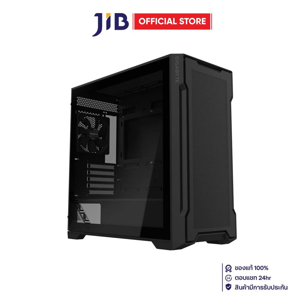 CASE (เคส) GIGABYTE C102 GLASS (BLACK) (MICRO-ATX) (GB-C102G GLOBAL)