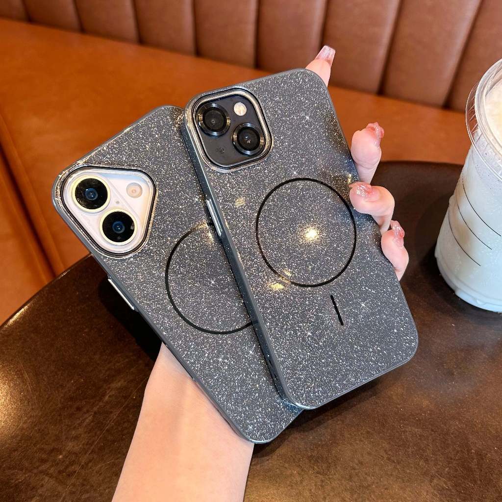 15promax เคสชาร์จได้ กากเพชร สำหรับรุ่น i11 11promax i12 12 promax 13 13promax 14plus i14 promax i16 promax 17 pro max