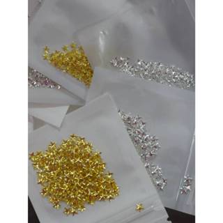 ดาวเงิน ดาวทอง ดาวตกแต่งเล็บ ดาวติดเล็บ อะไหล่แบบบาง จำนวนตา…