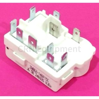 อะไหล่ตู้เย็น รีเลย์+โอเวอโหลด BEKO HAIER 10PIN อะไหล่แท้ (O…