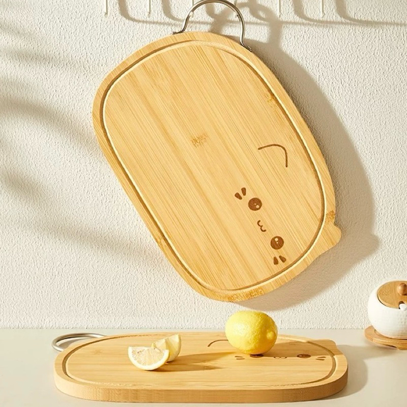 Cat-shaped wooden cutting board เขียงไม้รูปแมว ราคา ถูกที่สุด ดีลบีเคเค แกลเลอรีภาพที่ 2